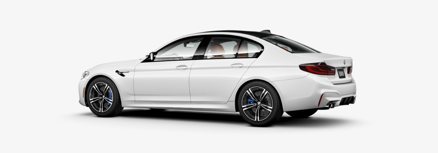 2018 BMW M5 Rear White Exterior 2018 BMW M5 Rear White Exterior